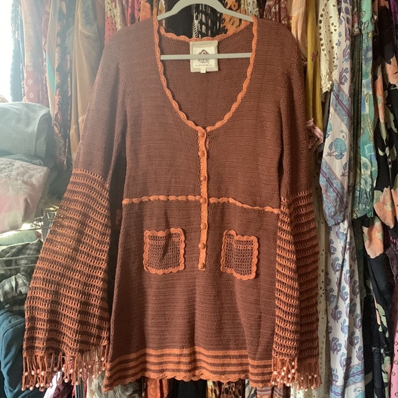 Chasing Unicorns Crochet Dress BNWOT - Picture 2 of 6